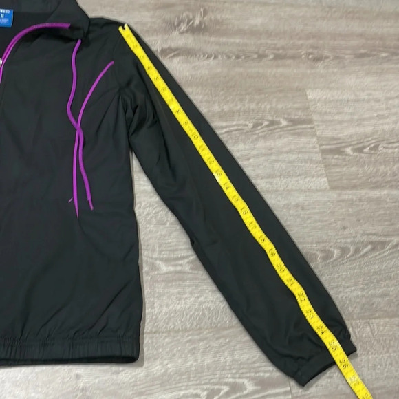 Reebok Athletic Full Zip Jacket Black and Purple M - Picture 14 of 16